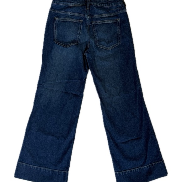 J. Crew Low Rise Denim Trouser Jean - Wide Leg - Size 25 Petite - 25P - Picture 7 of 9